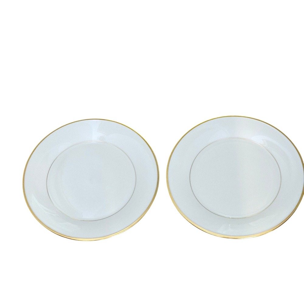 NEW Lenox Eternal Dinner Plates Set of 2 Ivory Gold Trim Dimension Collection - Picture 8 of 8